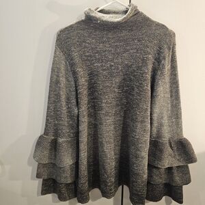Knox Rose Gray Cowl Neck Sweater
